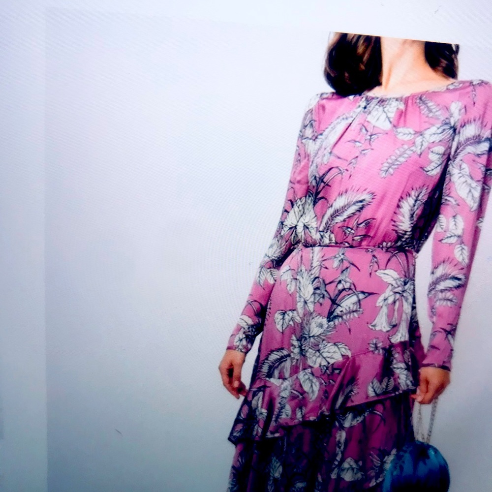 DRESS BY MARCHESA IN COLOR ORCHID